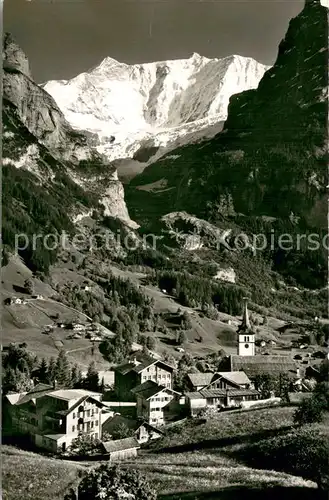 AK / Ansichtskarte Grindelwald mit Kl und Gr Fischerhorn  Grindelwald