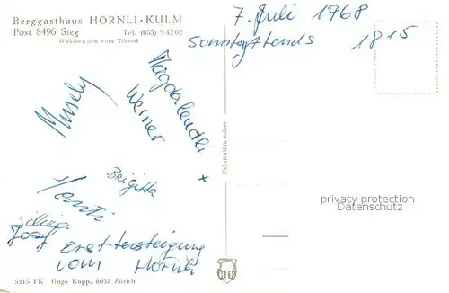 AK / Ansichtskarte Hoernli Kulm_1136m_ZH Fliegeraufnahme mit Berggasthaus Hoernli Kulm 
