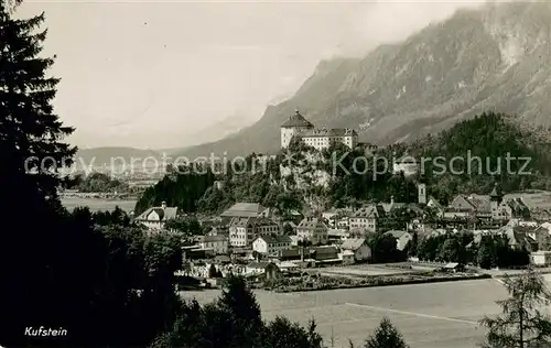 AK / Ansichtskarte Kufstein_Tirol Panorama mit Schloss Kufstein_Tirol