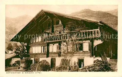 AK / Ansichtskarte Hofstetten_Brienz_BE Berner Bauernhaus 