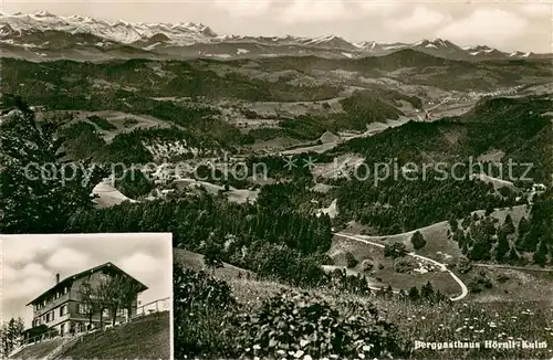AK / Ansichtskarte Hoernli Kulm_1136m_ZH Die Rigi des Zuercher Oberlandes mit Berggasthaus Hoernli Kulm 