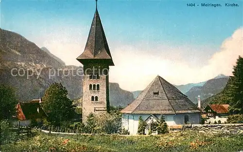 AK / Ansichtskarte Meiringen_BE Kirche Meiringen BE