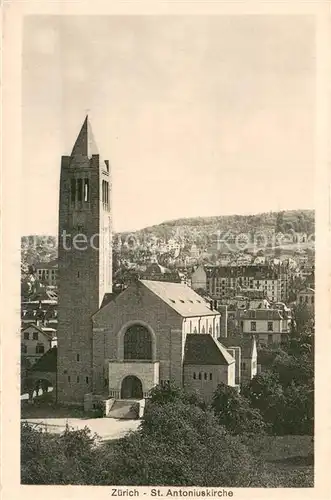AK / Ansichtskarte Zuerich_ZH St Antoniuskirche Zuerich_ZH