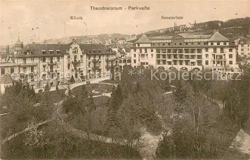AK / Ansichtskarte Zuerich_ZH Theodosianum Privatspital Klinik Sanatorium Zuerich_ZH
