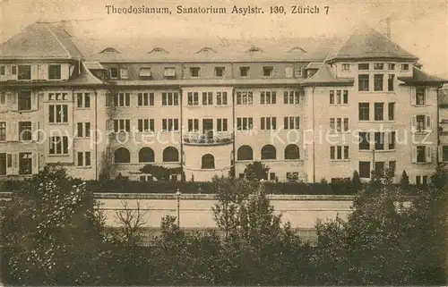 AK / Ansichtskarte Zuerich_ZH Theodosianum Privatspital Klinik Sanatorium Zuerich_ZH