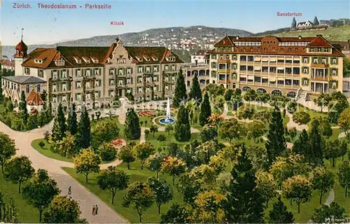 AK / Ansichtskarte Zuerich_ZH Theodosianum Privatspital Klinik Sanatorium Zuerich_ZH