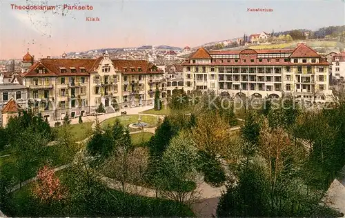 AK / Ansichtskarte Zuerich_ZH Theodosianum Privatspital Klinik Sanatorium Zuerich_ZH