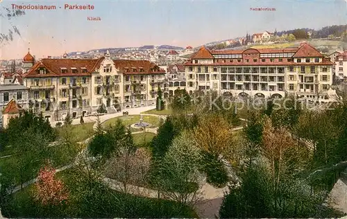 AK / Ansichtskarte Zuerich_ZH Theodosianum Privatspital Klinik Sanatorium Zuerich_ZH