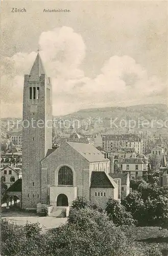 AK / Ansichtskarte Zuerich_ZH St Antoniuskirche Zuerich_ZH