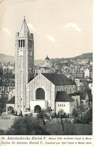 AK / Ansichtskarte Zuerich_ZH St_Antoniuskirche Zuerich_ZH