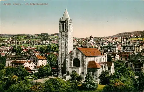 AK / Ansichtskarte Zuerich_ZH St Antoniuskirche Zuerich_ZH