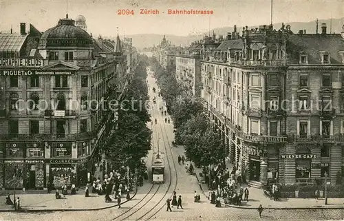 AK / Ansichtskarte Zuerich_ZH Bahnhofstrasse Zuerich_ZH