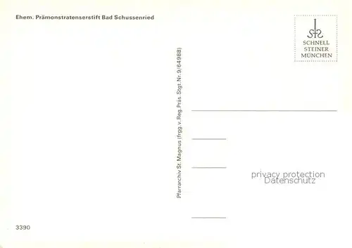 AK / Ansichtskarte Bad_Schussenried Ehem Praemonstratenserstift Fliegeraufnahme Bad_Schussenried