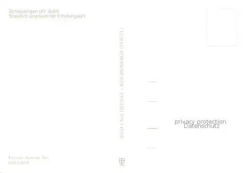 AK / Ansichtskarte Schleusingen Fliegeraufnahme Schleusingen