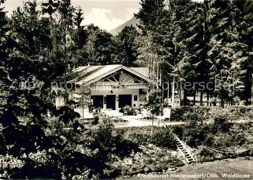 AK / Ansichtskarte Niederaudorf Waldklause am Uferweg des Auerbaches Niederaudorf