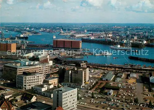 AK / Ansichtskarte Hamburg Hafen Blick von der St Michaeliskirche Hamburg