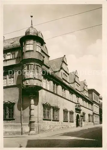AK / Ansichtskarte Coburg Ehrenburg von der Steingasse mit Runderker Coburg