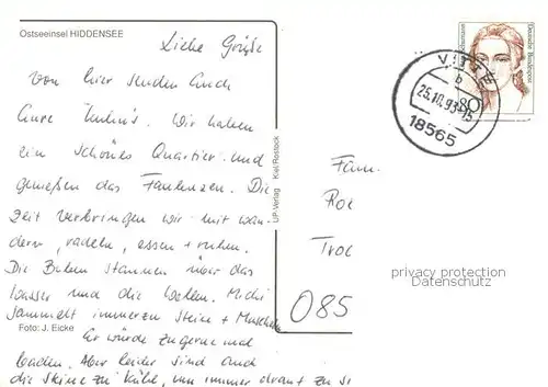 AK / Ansichtskarte Insel_Hiddensee Fliegeraufnahme Insel Hiddensee