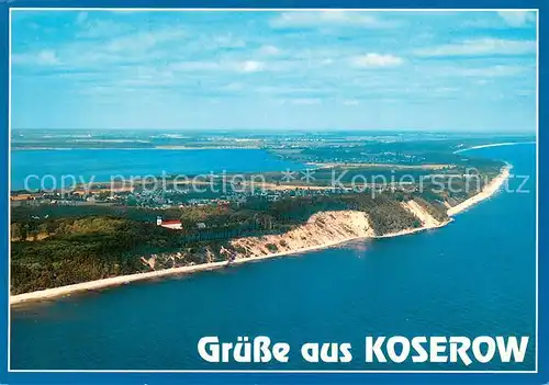 AK / Ansichtskarte Koserow_Ostseebad_Usedom Fliegeraufnahme Koserow_Ostseebad_Usedom