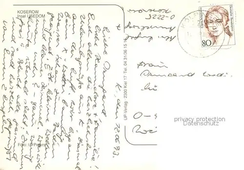 AK / Ansichtskarte Koserow_Ostseebad_Usedom Fliegeraufnahme Koserow_Ostseebad_Usedom