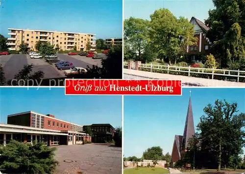 AK / Ansichtskarte Henstedt Ulzburg Wohnblock Weser Ems Halle Kirche Henstedt Ulzburg