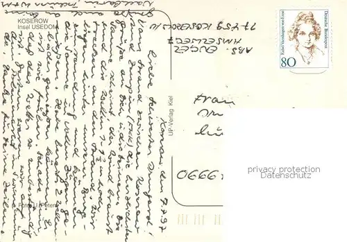 AK / Ansichtskarte Koserow_Ostseebad_Usedom Fliegeraufnahme Koserow_Ostseebad_Usedom