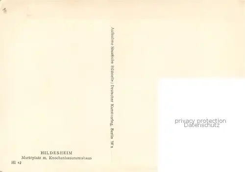 AK / Ansichtskarte Hildesheim Marktplatz mit Knochenhaueramtshaus Hildesheim