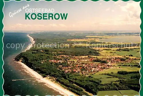 AK / Ansichtskarte Koserow_Ostseebad_Usedom Fliegeraufnahme Koserow_Ostseebad_Usedom