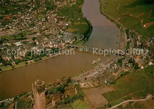 AK / Ansichtskarte Bernkastel Kues Moselpartie Fliegeraufnahme Bernkastel Kues
