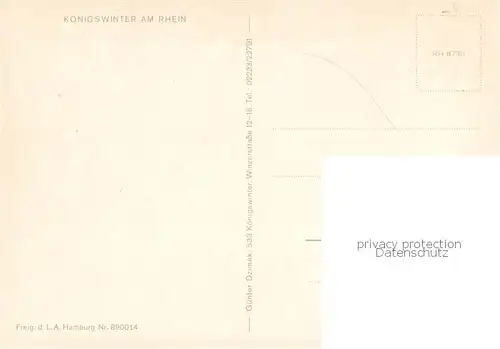 AK / Ansichtskarte Koenigswinter_Rhein Fliegeraufnahme 