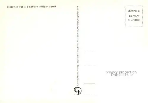 AK / Ansichtskarte Schaeftlarn Fliegeraufnahme mit Benediktinerabtei Schaeftlarn