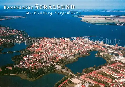 AK / Ansichtskarte Stralsund Fliegeraufnahme 