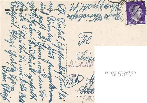 AK / Ansichtskarte Bad_Woerishofen Kneippstrasse und Kurpark Bad_Woerishofen