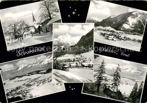 AK / Ansichtskarte Haering_Tirol_Bad Kirche Panorama Teilansichten Haering_Tirol_Bad