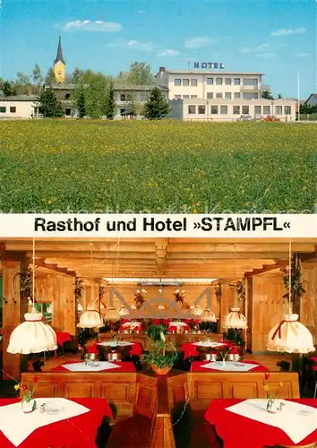 AK / Ansichtskarte Alleshausen Rasthof und Hotel Stampfl Gaststube Alleshausen