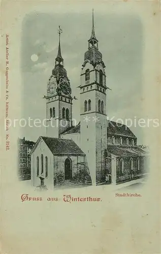 AK / Ansichtskarte Winterthur__ZH Stadtkirche 