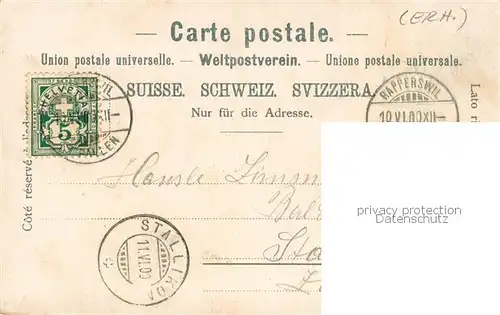 AK / Ansichtskarte Rapperswil_Zuerichsee_BE Teilansicht 