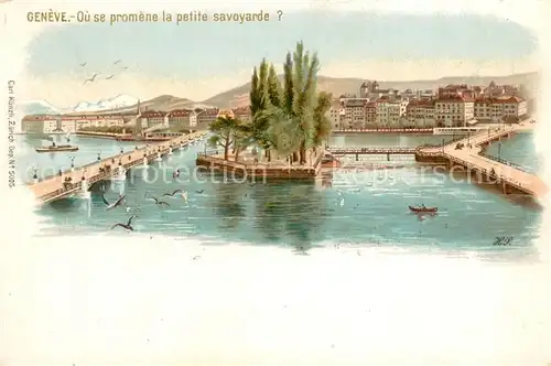 AK / Ansichtskarte Geneve_GE Ou se promene la petite savoyarde Geneve_GE