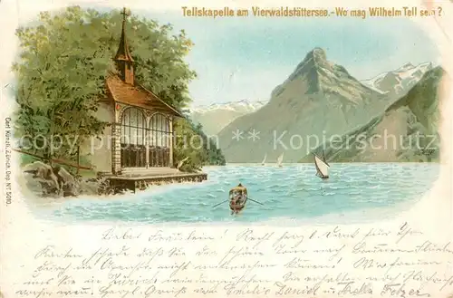 AK / Ansichtskarte Vierwaldstaedtersee_Vierwaldstaettersee_SZ Tellskapelle 