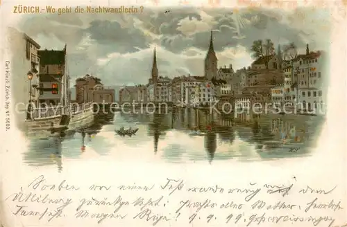 AK / Ansichtskarte Zuerich_ZH Limmatpartie Zuerich_ZH