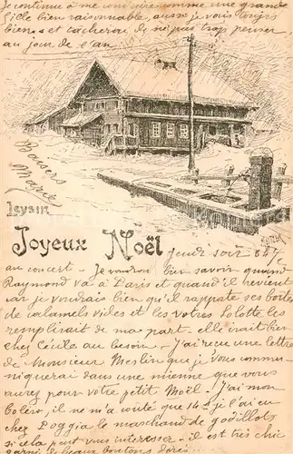 AK / Ansichtskarte Leysin_VD Bauernhaus 