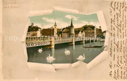 AK / Ansichtskarte Luzern__LU Neue Bruecke 