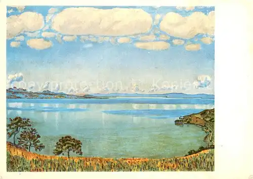 AK / Ansichtskarte Genf__Geneve_GE Genfersee Kuenstlerkarte 