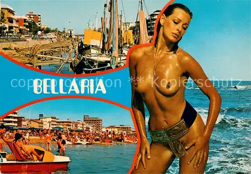 AK / Ansichtskarte Bellaria_IT Porto Canale Alberthi visti dal mare 