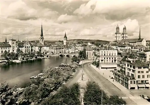 AK / Ansichtskarte Zuerich_ZH Stadtansicht Zuerich_ZH