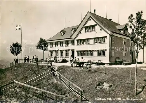 AK / Ansichtskarte Gais_AR Gasthaus Gaebris mit Kt Appenzell Gais_AR