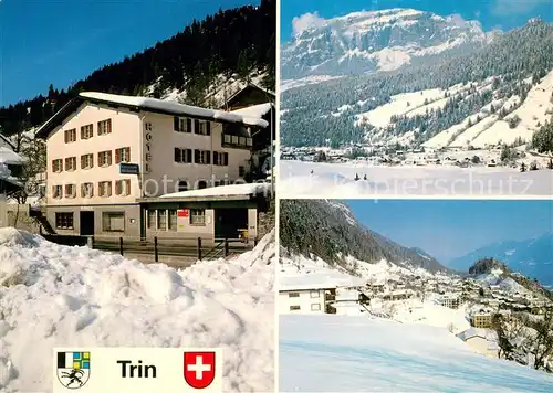 AK / Ansichtskarte Trin_Mulin Hotel Mirada Speiserestaurant Panorama Trin_Mulin