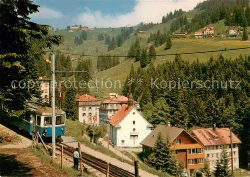 AK / Ansichtskarte Rigi_Kloesterli Blick auf Rigi Staffel Eisenbahn Rigi_Kloesterli