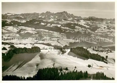 AK / Ansichtskarte Gupf__Rorschach_AR Fliegeraufnahme mit Rehetobel und Saentis 