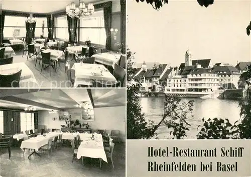 AK / Ansichtskarte Rheinfelden_AG Hotel Restaurant Schiff Gastraeume Rheinfelden AG